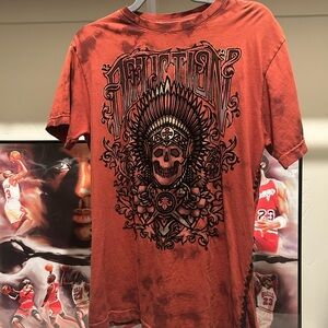 Affliction Red Graphic Tee